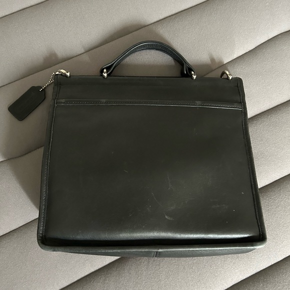 RARE Vintage COACH Willis Crossbody Bag Black/Nickel - Picture 3 of 12